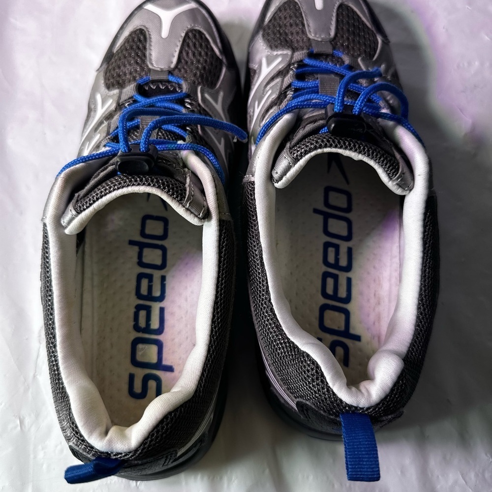 Speedo Silver and Blue Athletic Sneakers - Picture 8 of 9